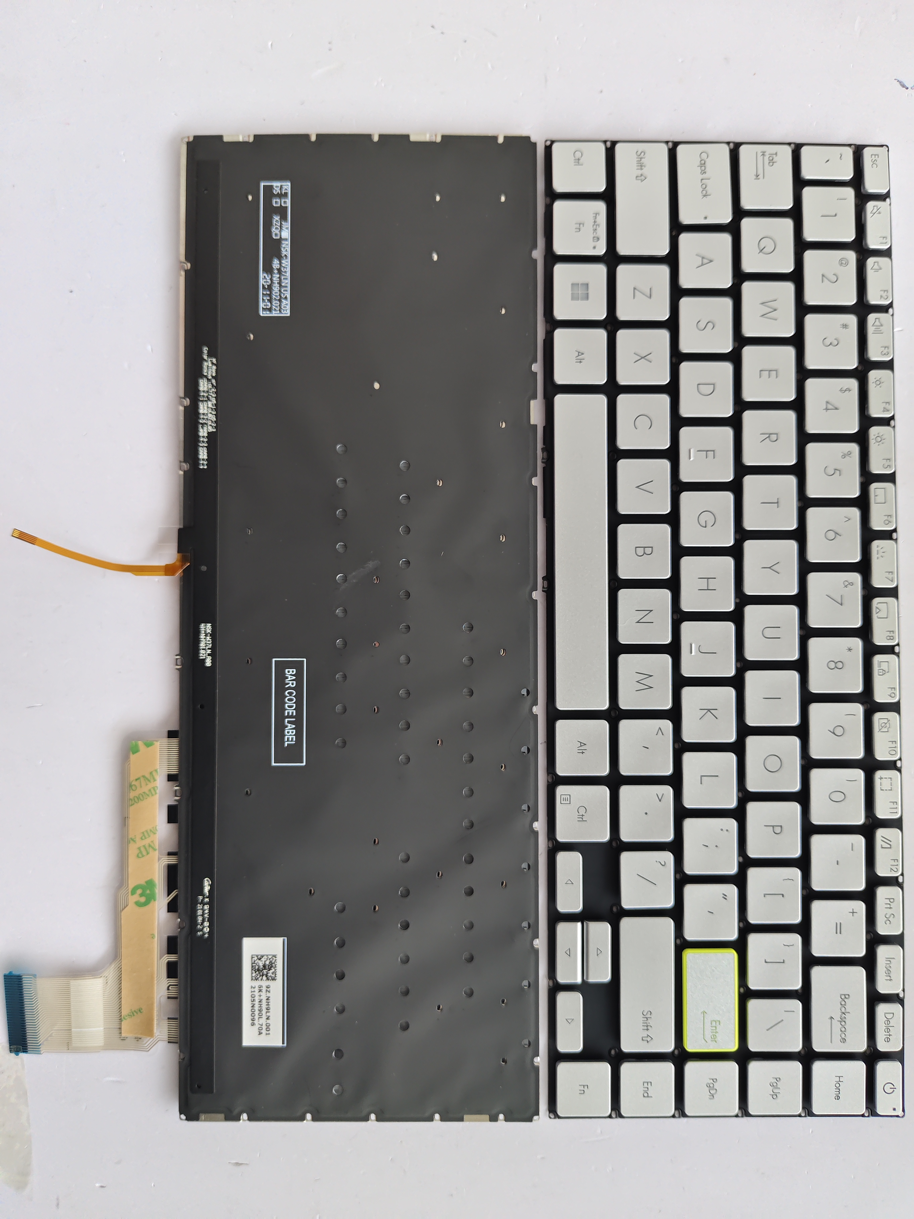 Picture of New Replacement Laptop Keyboard For ASUS S435E/S435/Vivobook S X435ea SILVER Backlit US Layout